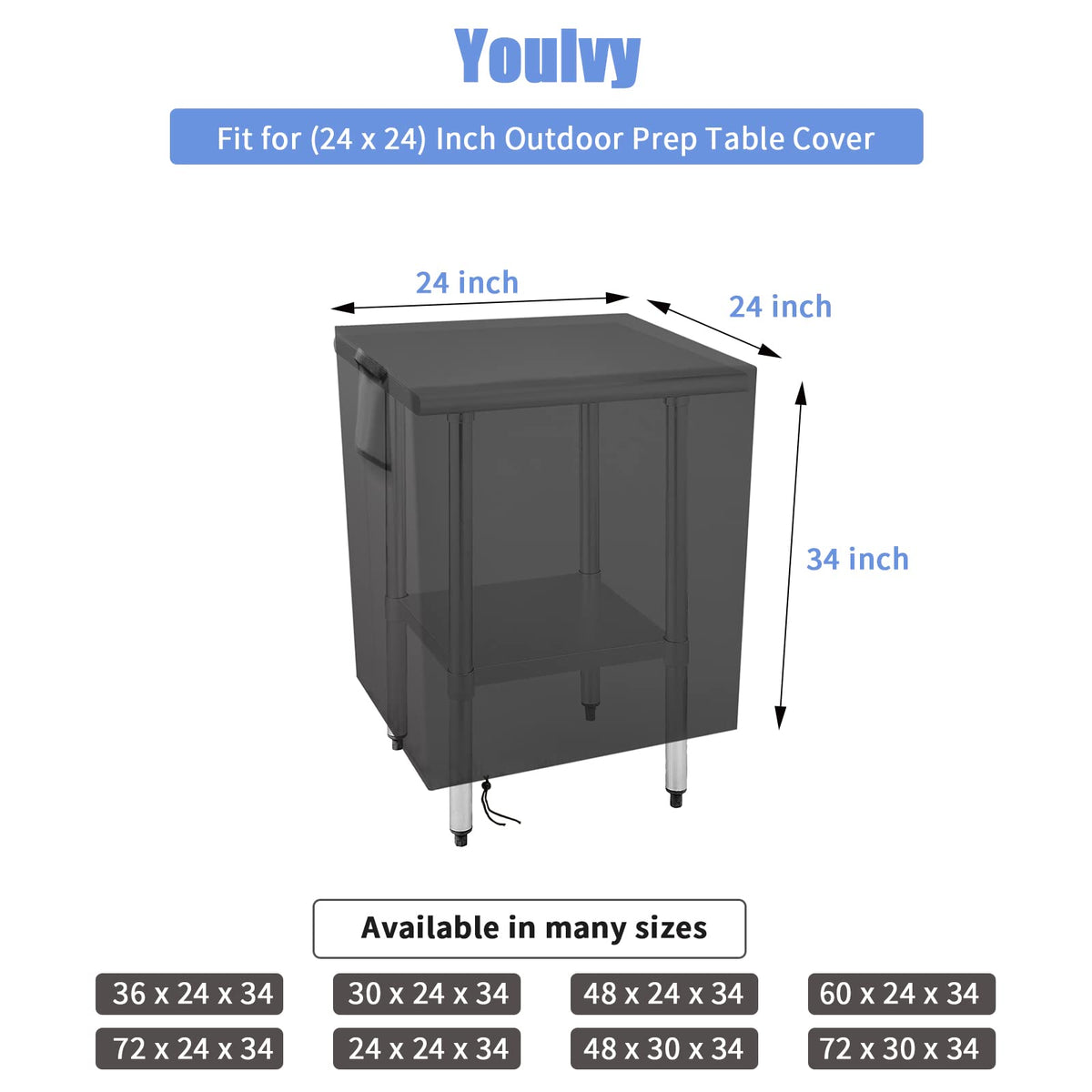 Youlvy windproof cover with drawstring and locks shields table during gusty days