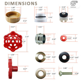 Young Dance wall hydrant replacement kit packaging shown for easy DIY repairs