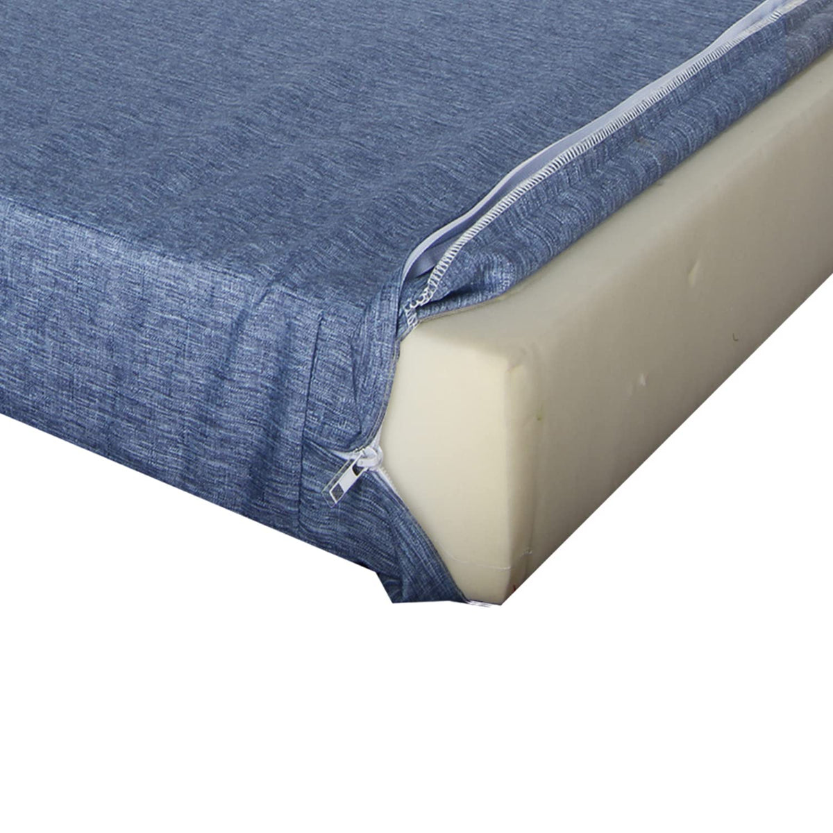 Youngseahome denim blue fabric texture close-up showing durability.