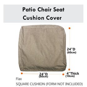 Youngseahome four-pack slipcovers refresh multiple outdoor chairs or benches.