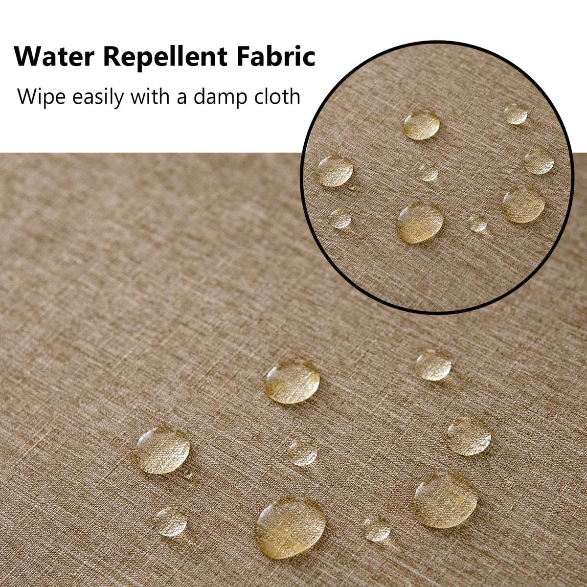 Youngseahome stain-repellent finish helps keep flax cushions cleaner longer.