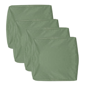 Youngseahome patio cushion covers in sage green protect outdoor cushions from rain and stains.