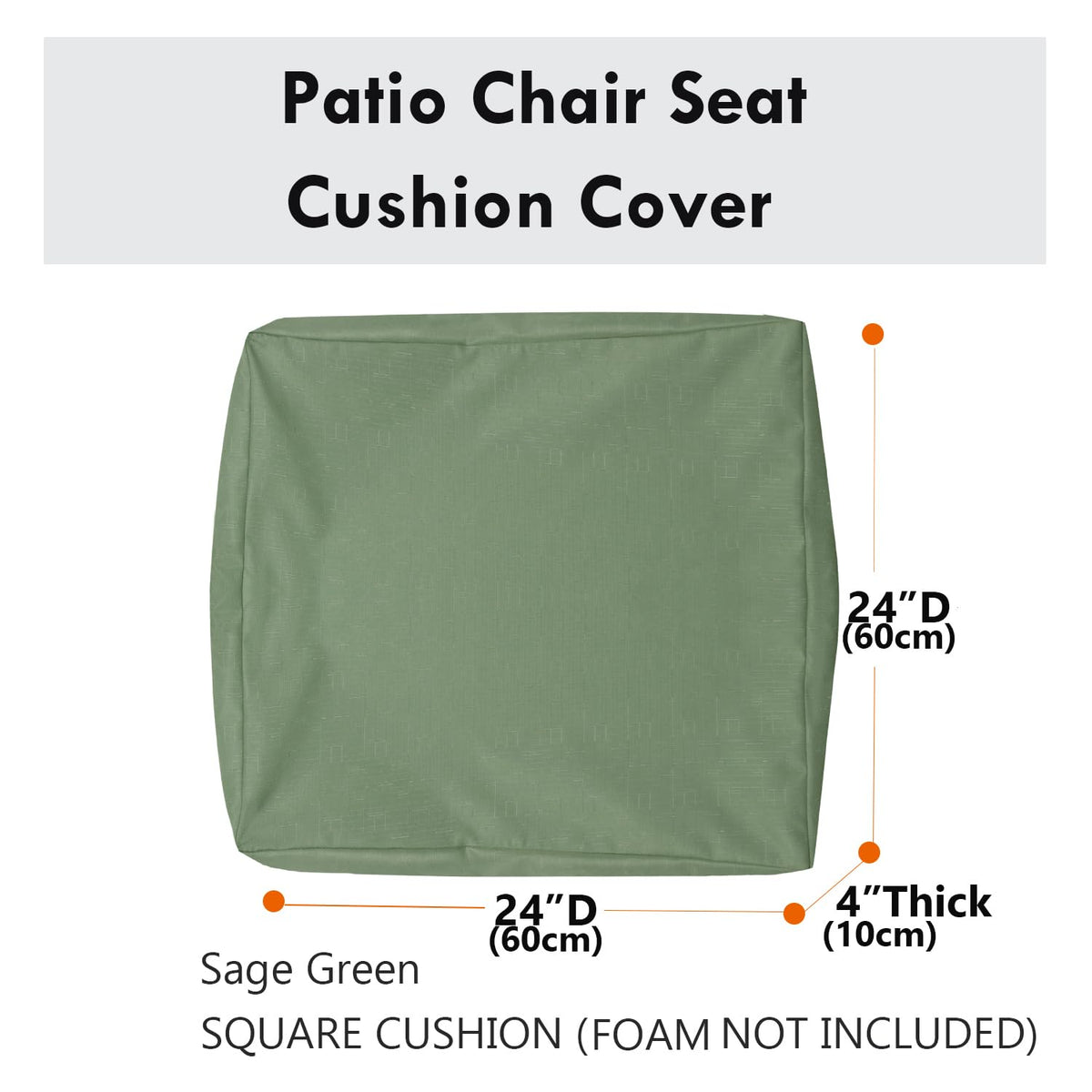 Youngseahome cushion cover with full-length zipper simplifies removal and replacement.