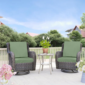 Youngseahome fits standard 24x24x4 inch chair cushions for easy upgrade.