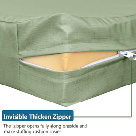 Youngseahome cushion cover is machine washable on a cold cycle.