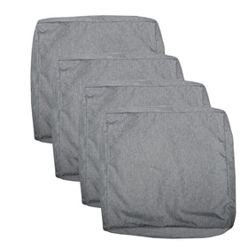 Youngseahome gray patio cushion covers for outdoor chairs