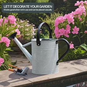 yourjoy metal watering can side view 1 gallon balanced pour