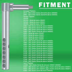 Yoursme AM120681 7-8 diameter arm matches OEM spec for durable mower deck mounting