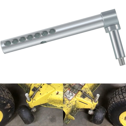 Yoursme AM120681 left-front gage wheel arm on 54in John Deere deck for precise cutting