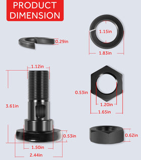 Yoursme blade bolt head and thread detail for proper fit