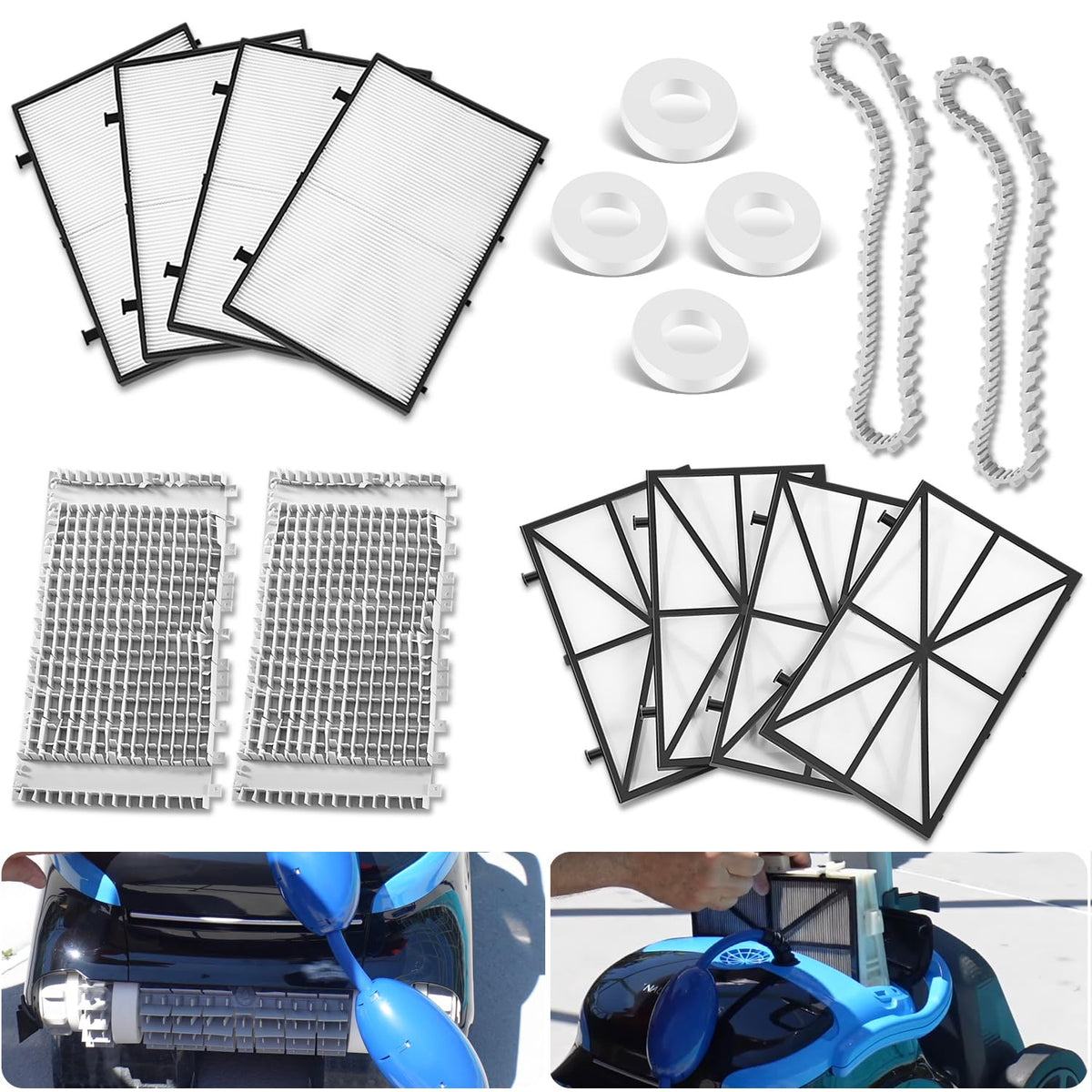 Yoursme Dolphin CC Plus tune-up fine filter panel for efficient debris capture.