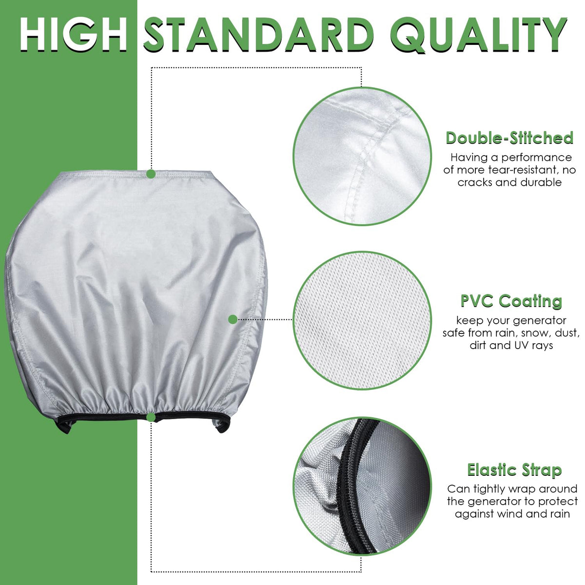 Yoursme cover features elastic bottom hem for secure fit.