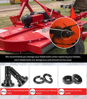 Yoursme jam nuts with threads enable precise blade retention