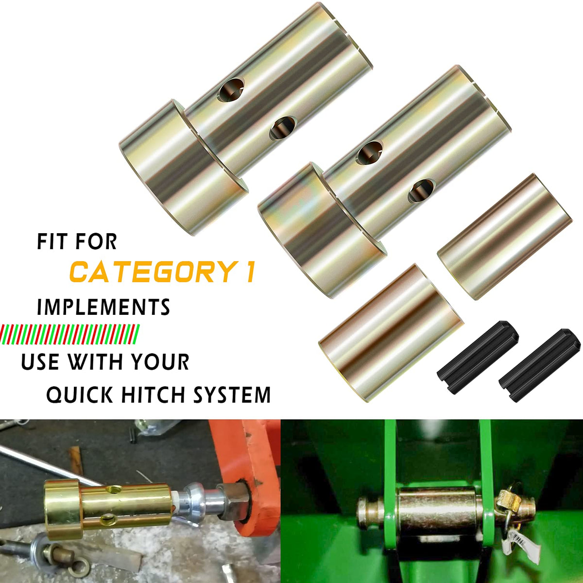 Yoursme TK95029 bushing kit includes roll pins for quick and reliable installation.