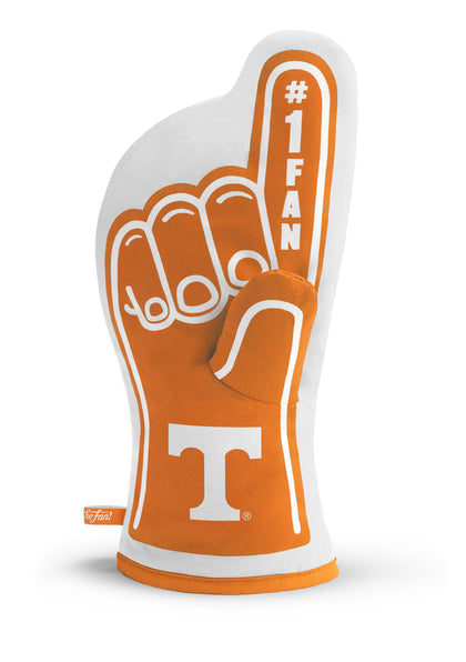 YouTheFan NCAA Tennessee Volunteers oven mitt front design with foam finger logo for confident grilling