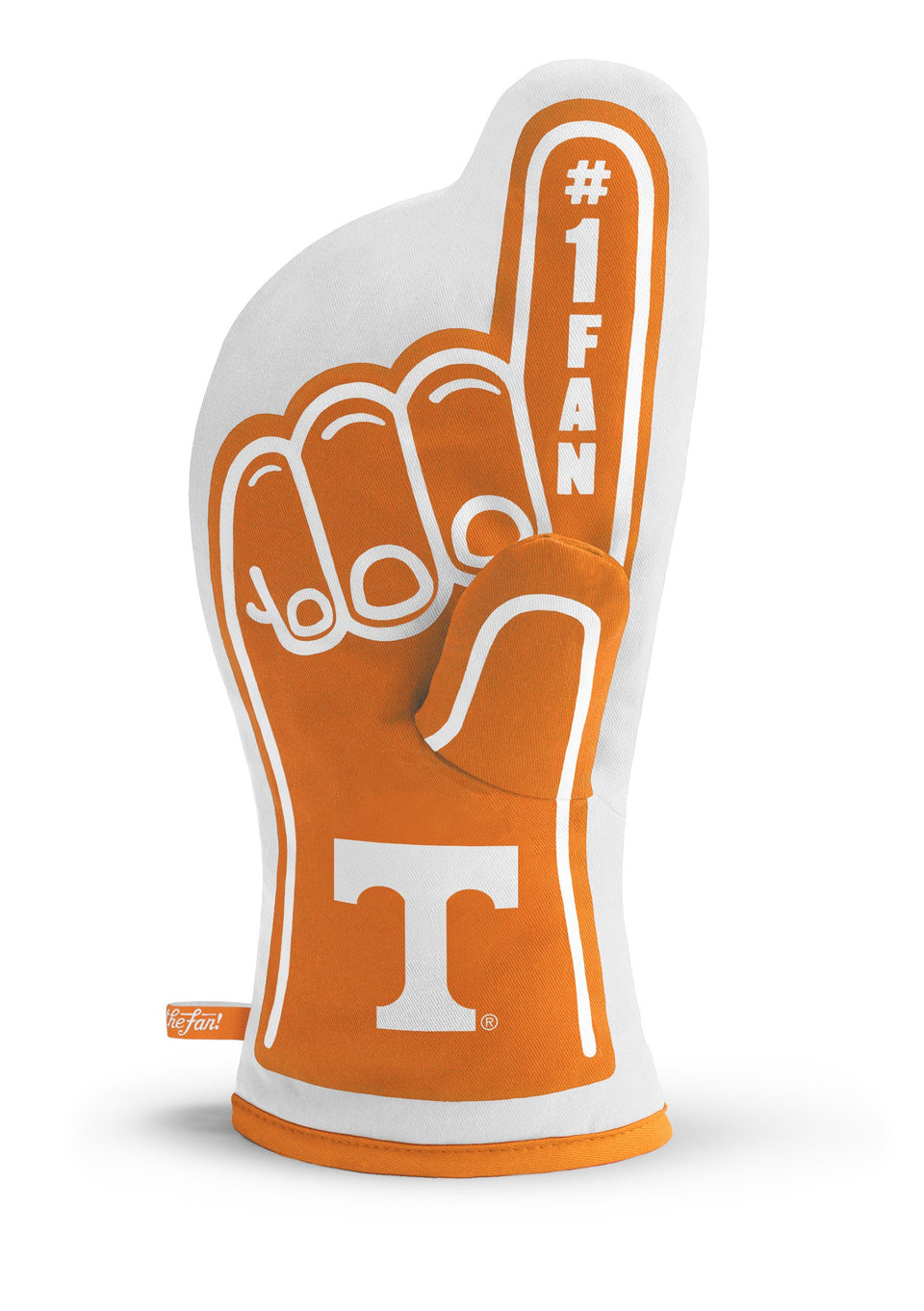 YouTheFan NCAA Tennessee Volunteers oven mitt front design with foam finger logo for confident grilling