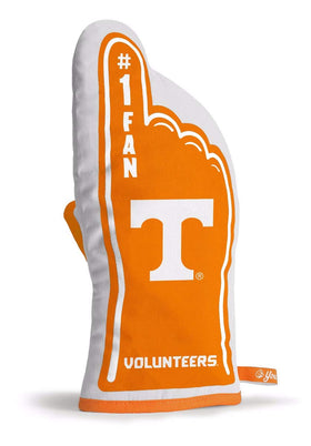 YouTheFan oven mitt top view shows heat-resistant quilting for safe handling