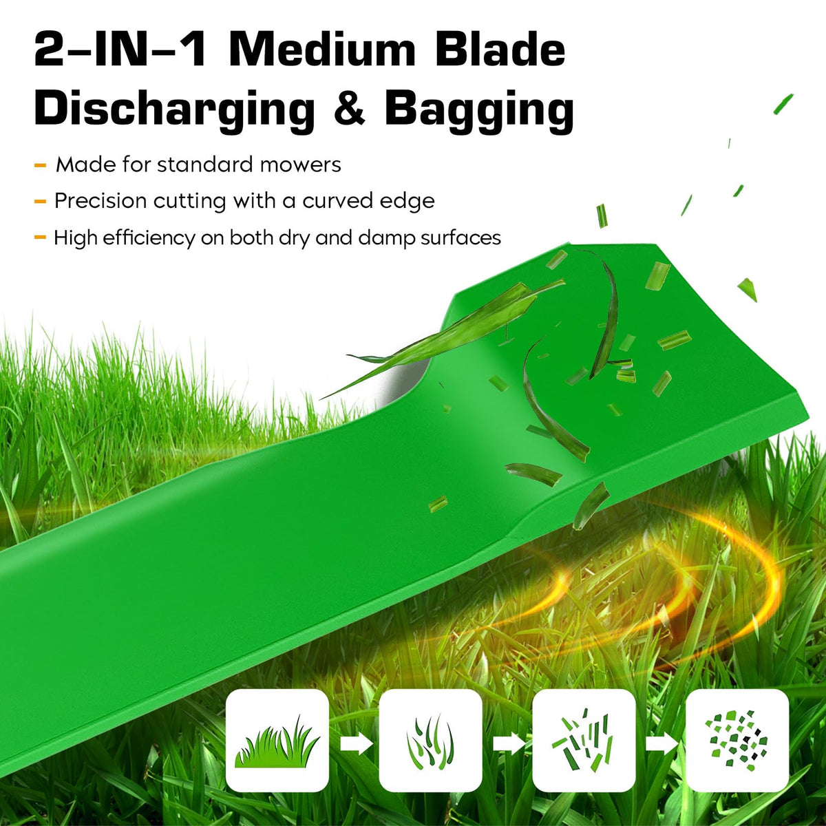 Youxmoto 138971 42-inch YTH-series blade designed for clean cuts