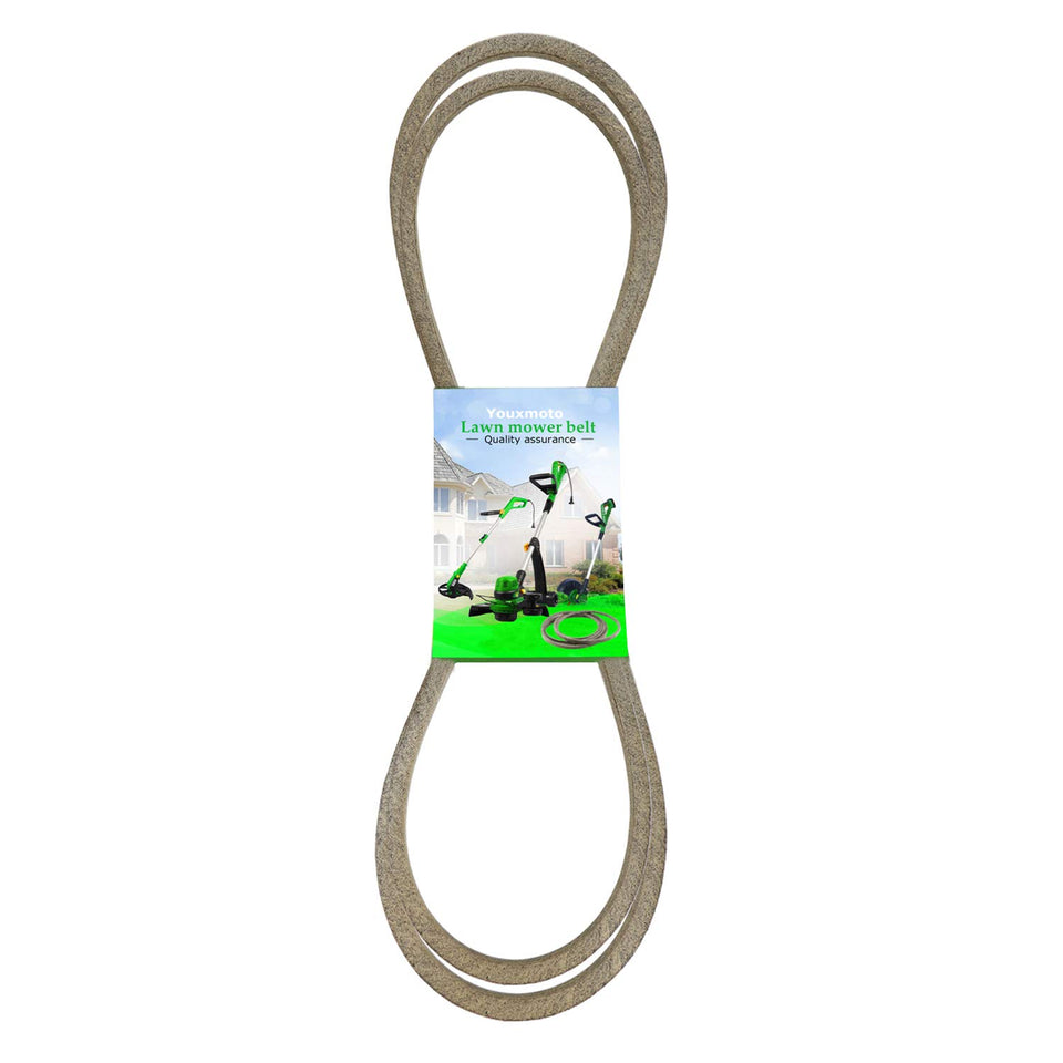 Youxmoto 180808 belt closeup highlighting aramid cord durability for tough mowing tasks.
