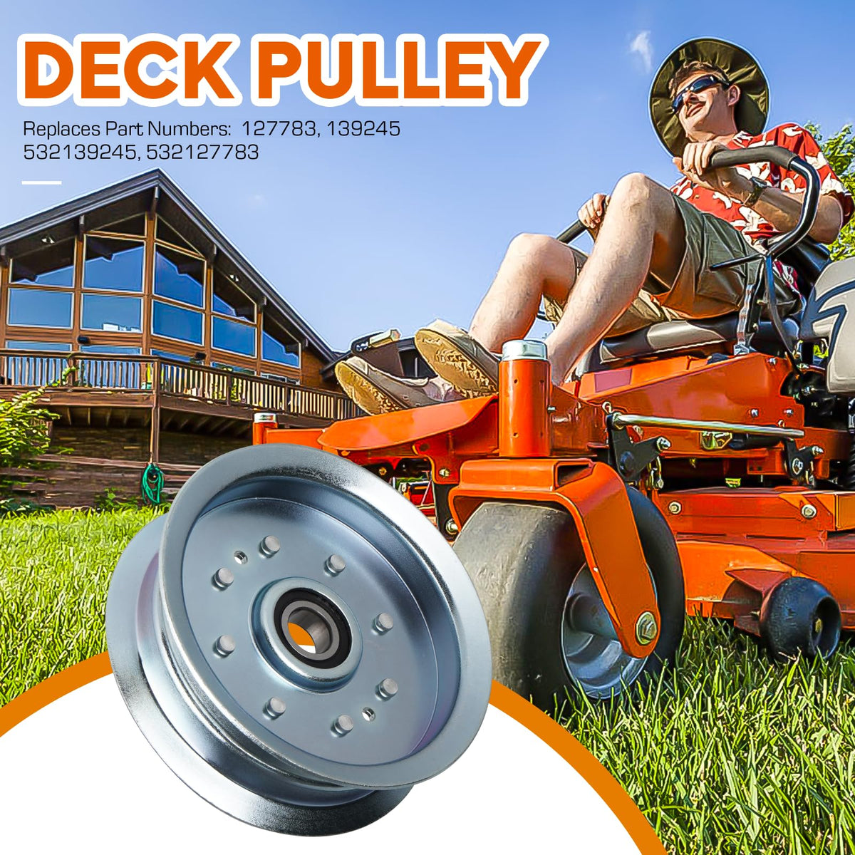Youxmoto flat idler pulley mtd-zts46 compatibility supports reliable mowing