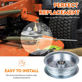 Youxmoto flat idler pulley troy-bilt mustang compatibility enhances belt guidance