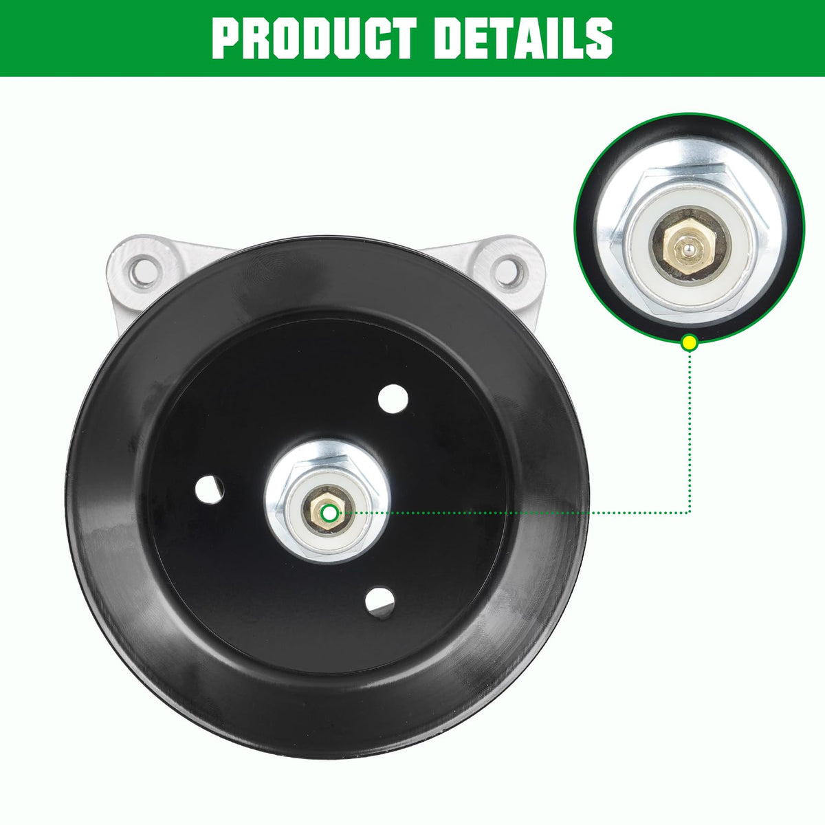 Youxmoto spindle assembly close-up for straightforward replacement.
