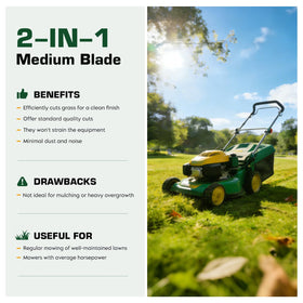 Youxmoto YTH22V42 42-inch blade for steady cuts on varied terrain