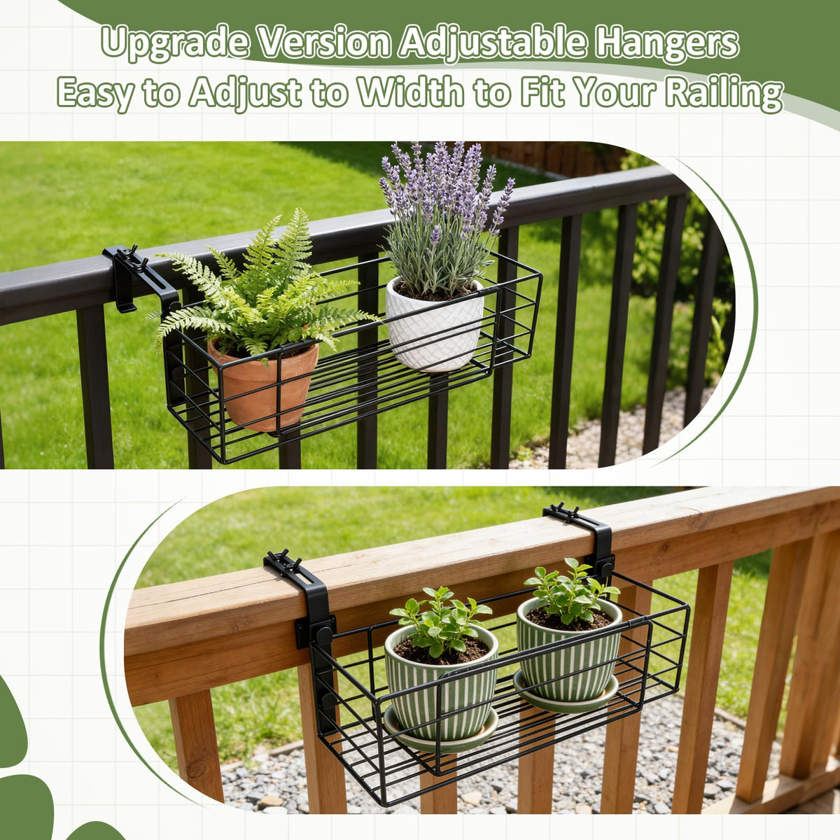 Youyole universal rail compatibility fits most balconies, fences, and decks.