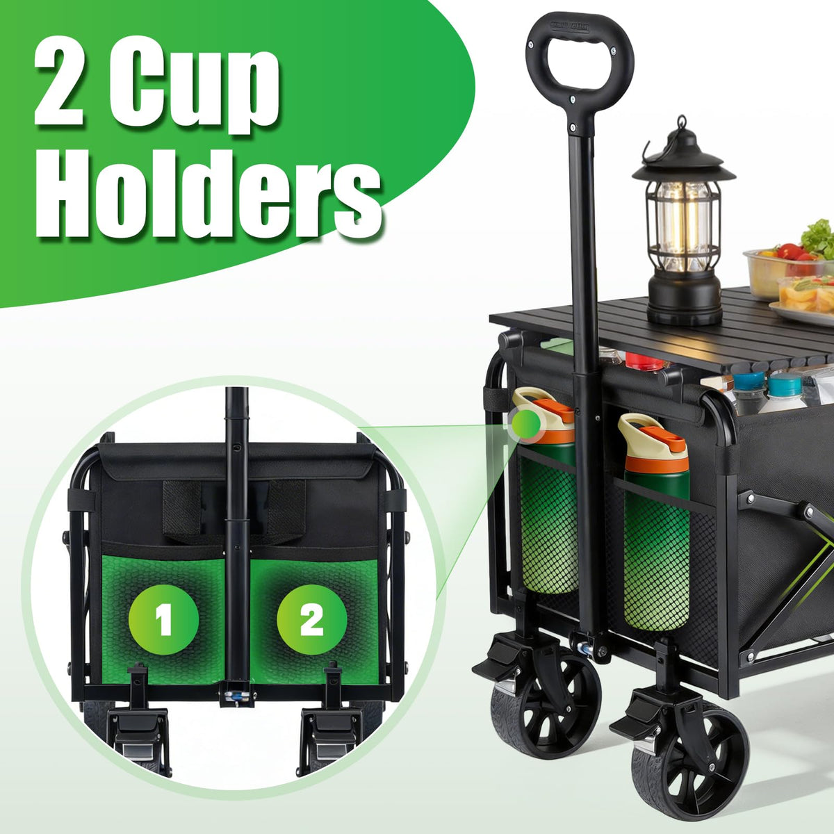 YOVOBUSS versatile wagon for camping, shopping, and chores.