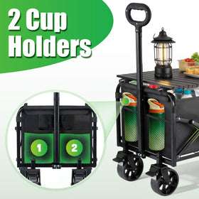 YOVOBUSS versatile wagon for camping, shopping, and chores.