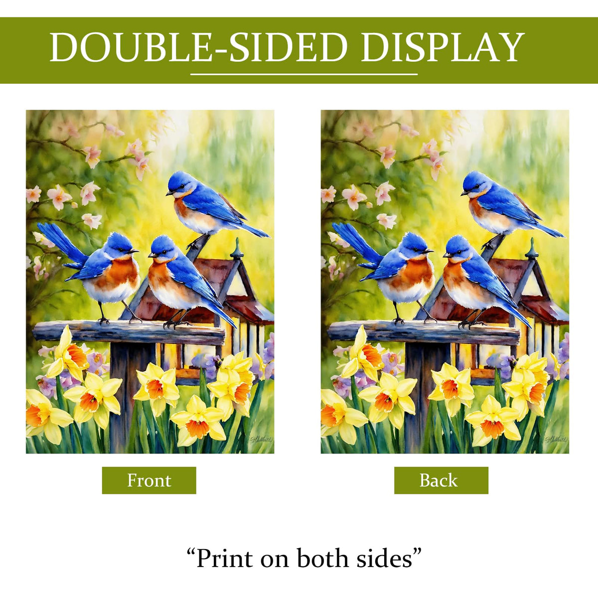 YOWANYES double sided design ensures visibility of the floral motif from both sides.