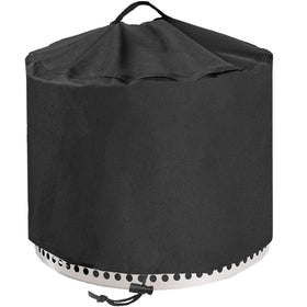 YOWDUTY round fire pit cover for Solo Stove Yukon 27in diameter protects against rain and dust.