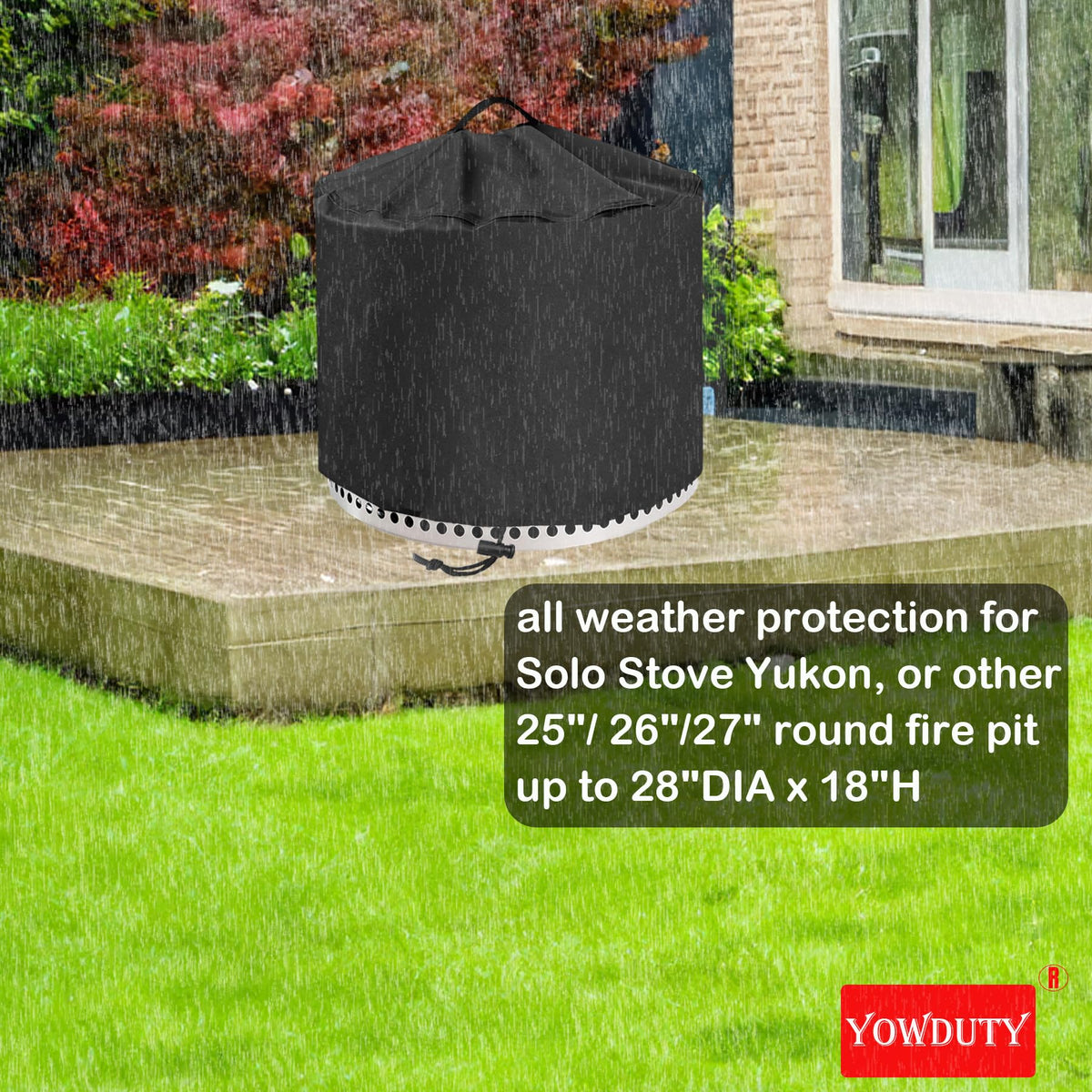 YOWDUTY seam-taped construction prevents water intrusion and adds durability.