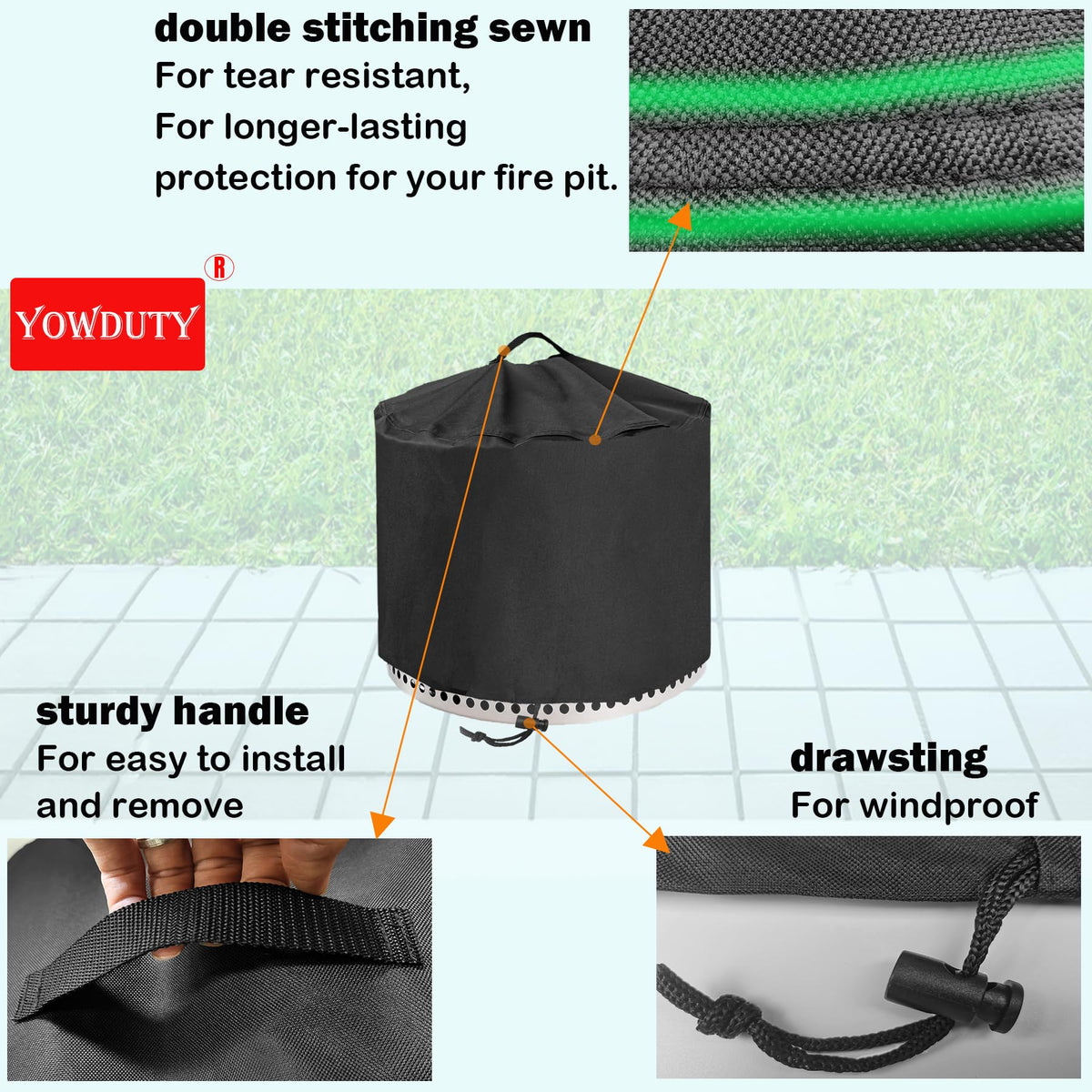 YOWDUTY top-handle enables easy removal and quick cleaning after use.