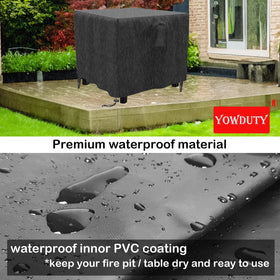 YOWDUTY windproof cover with buckles and drawstring secured in storms