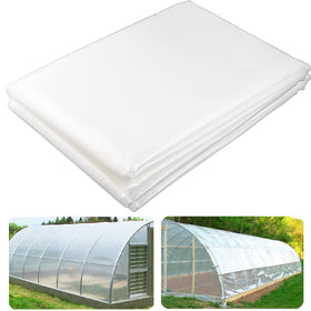 Yowlieu 12' x 25' clear greenhouse plastic sheeting for wide coverage and protection