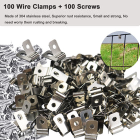 Yowlieu versatile clips for garden and farm fencing.