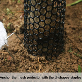 Yowlieu quick installation with included zip ties and ground nails.