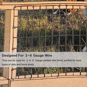 Yowlieu clips for vinyl wood and metal fence posts.