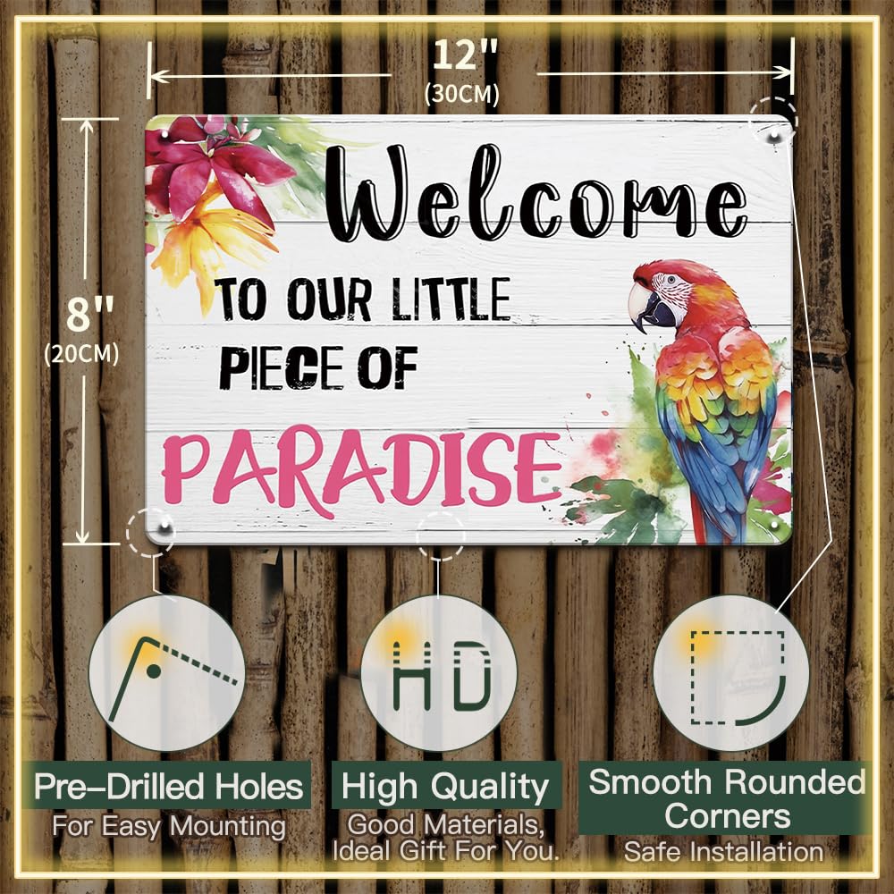 YOYI ART outdoor tiki bar sign adds beach vibes to patios