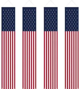 YOYNIIRE 4th of July flag banner for outdoor porch decor, quick festive setup.