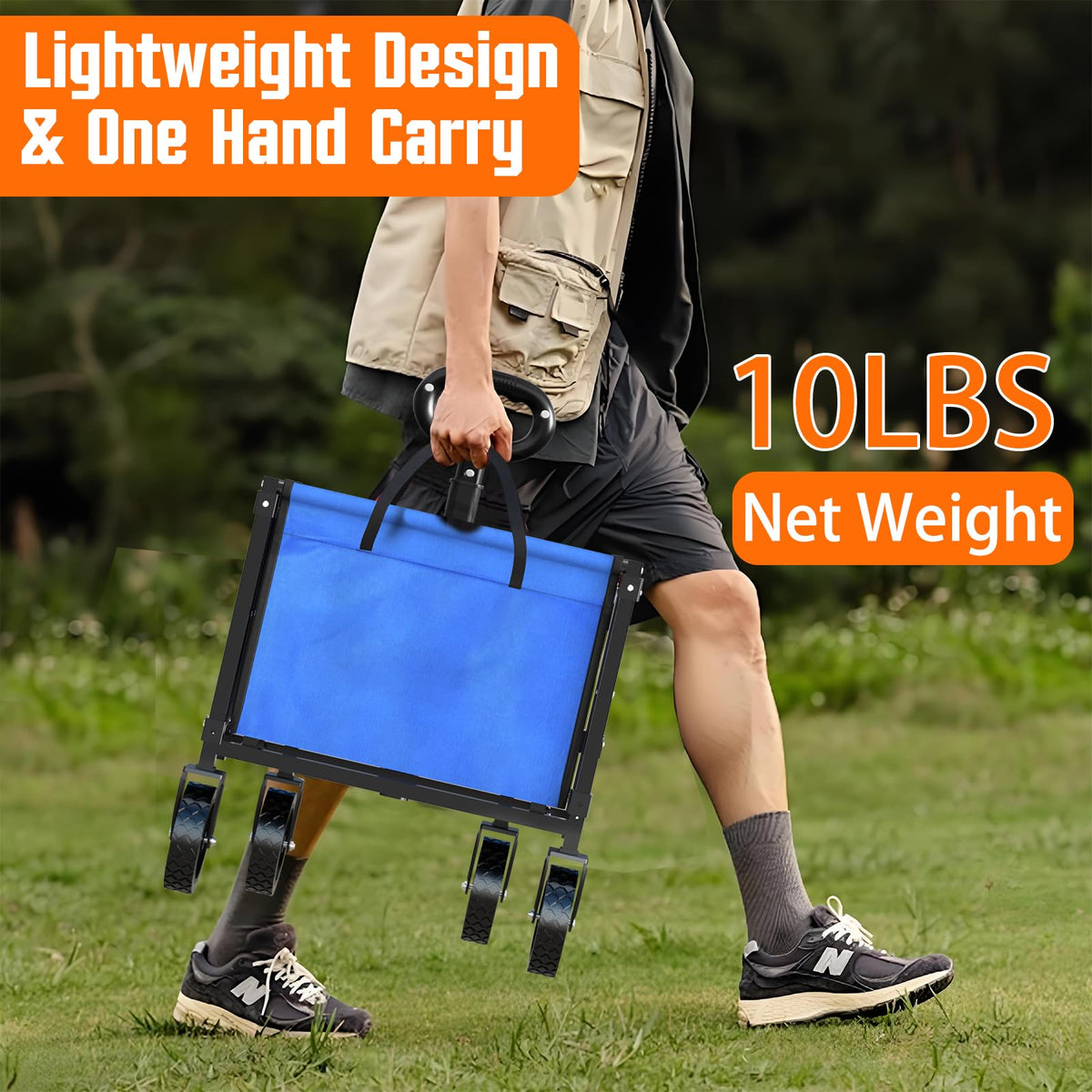 Yozoia wagon handle adjustable view shows customizable height for comfortable use.