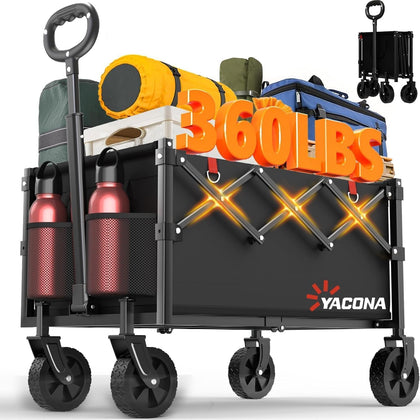 Yozoia Wagons front view showing sturdy frame and high load capacity