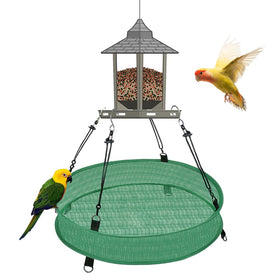YPDiXDi bird seed catcher tray 20in green keeps seeds off the ground and reduces mess.