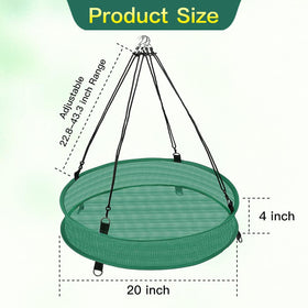 YPDiXDi breathable mesh design tray promotes air flow and dry seeds for healthier feeding.