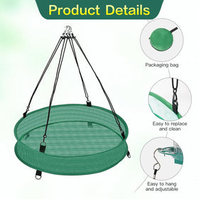 YPDiXDi easy-clean tray detaches for quick rinsing and rehang.