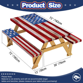YPHCDO windproof table cover with elastic edges stays secure in breezes.