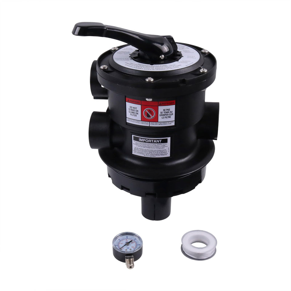 YQABLE SP0714T multiport valve front view for Hayward compatibility and easy installation