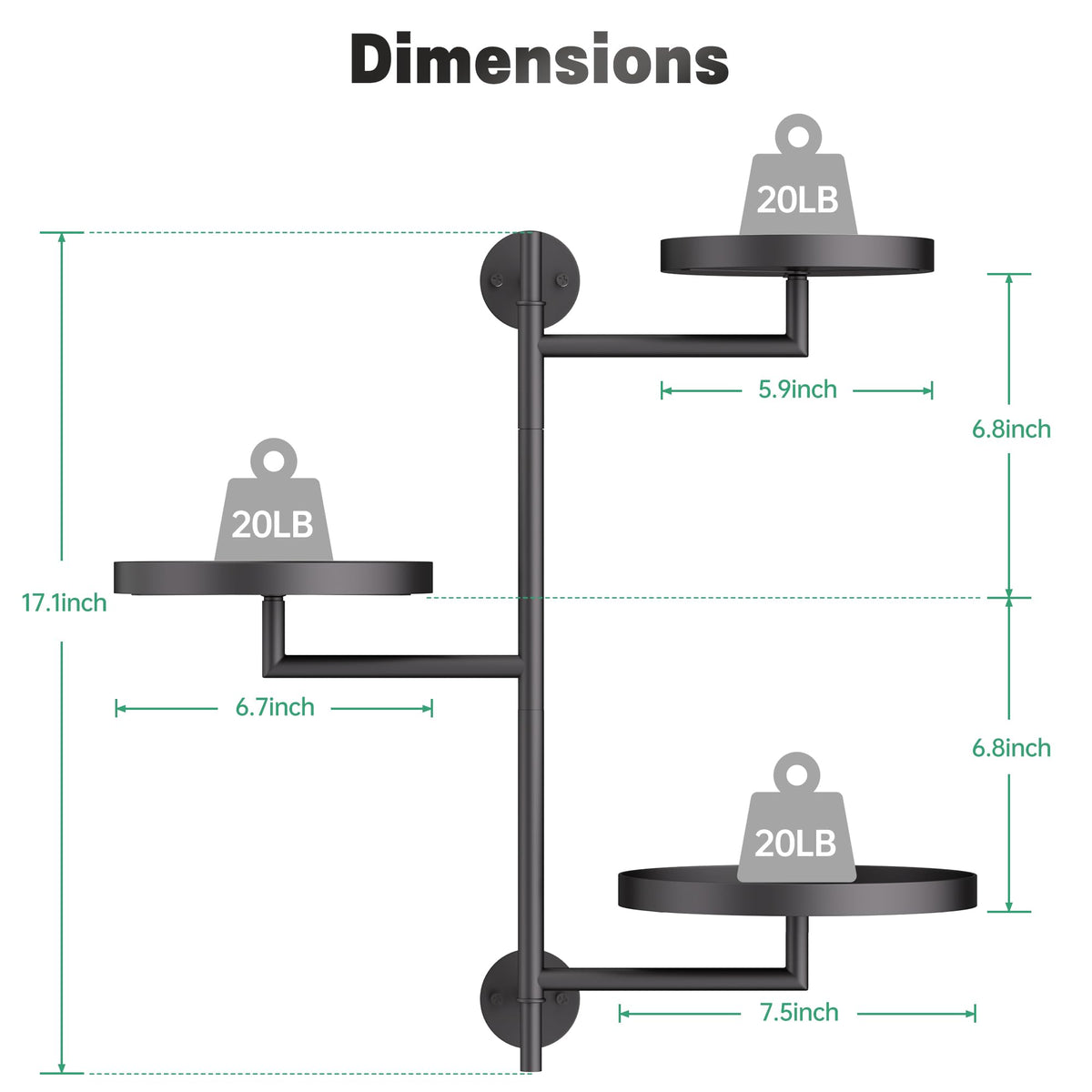 YQSLYSF 180-degree rotation design enhances sun exposure for plants.
