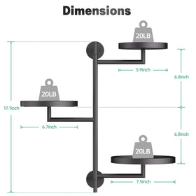 YQSLYSF 180-degree rotation design enhances sun exposure for plants.